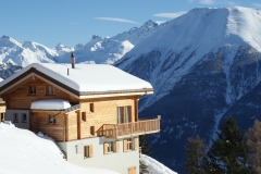 Larixhitta Schnee nah